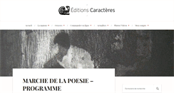 Desktop Screenshot of editions-caracteres.fr
