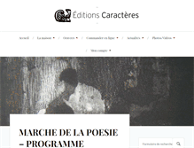 Tablet Screenshot of editions-caracteres.fr